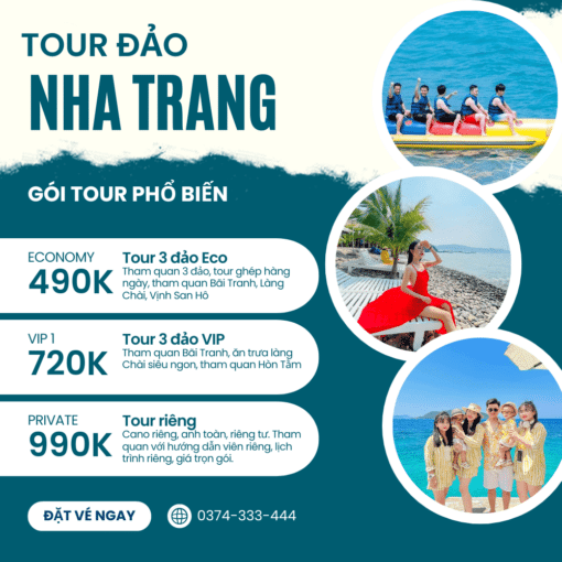 Tour 3 đảo Nha Trang Premium