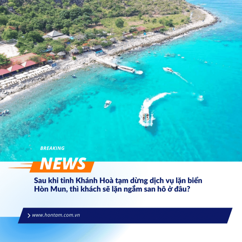 Tam dung lan ngam san ho o Hon Mun