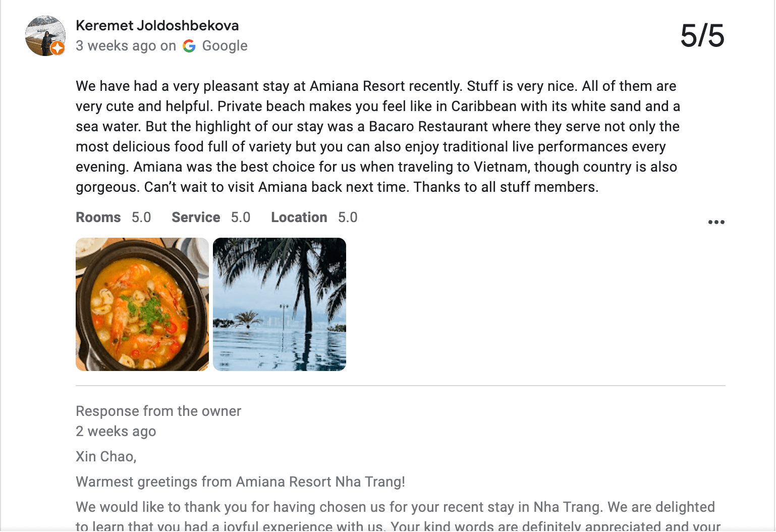 Amiana Nha Trang review 1