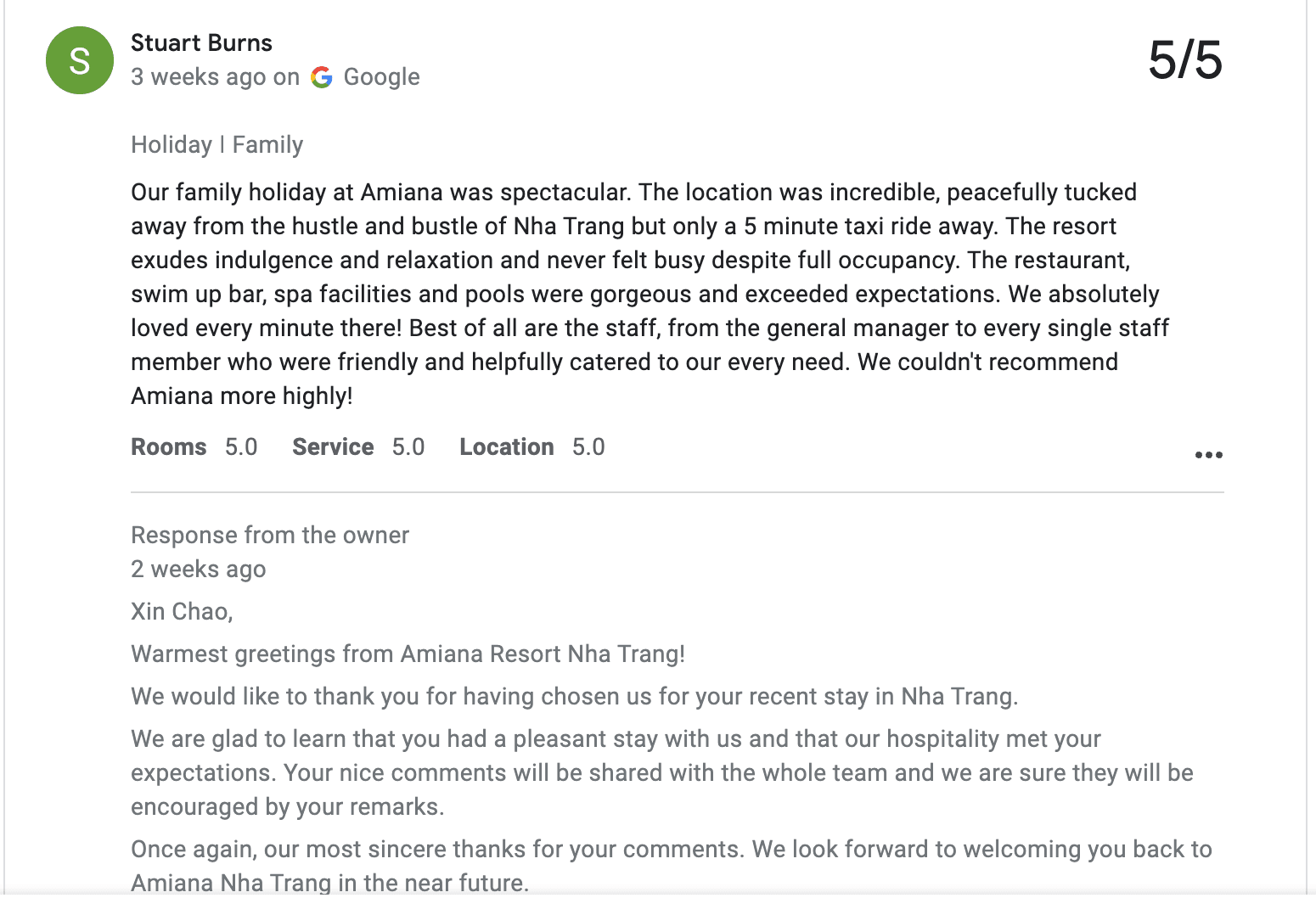 Amiana Nha Trang review 2