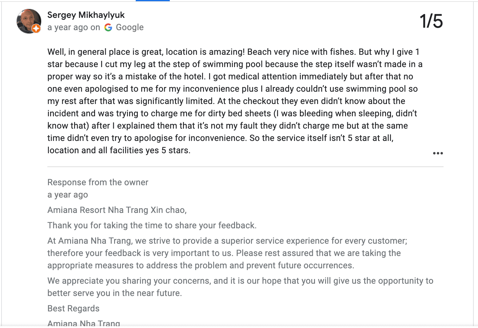 Review Amiana Nha Trang 