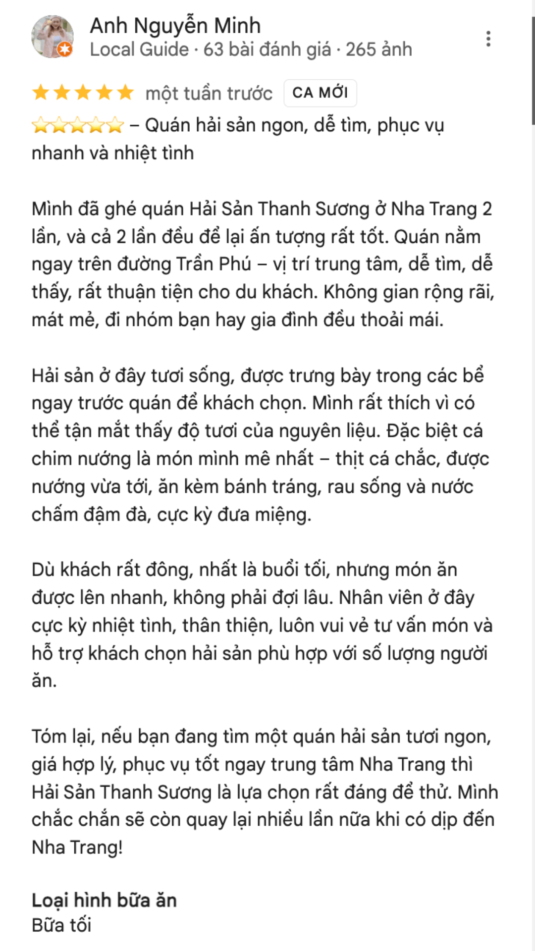 Review Thanh Suong Nha Trang 1 2