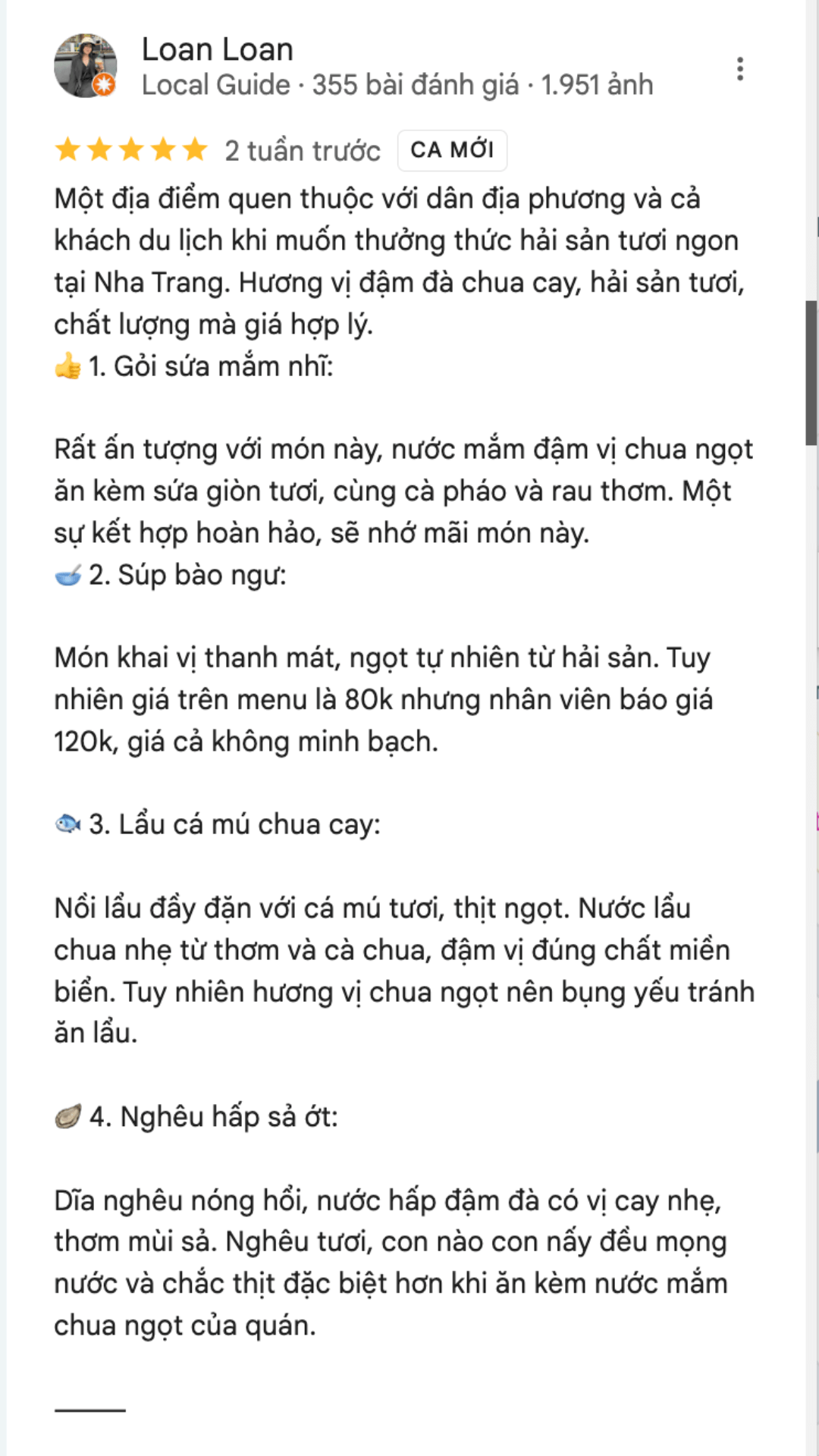 Review Thanh Suong Nha Trang 3 2