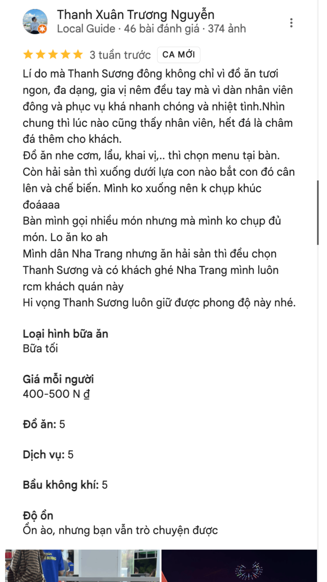 Review Thanh Suong Nha Trang 6